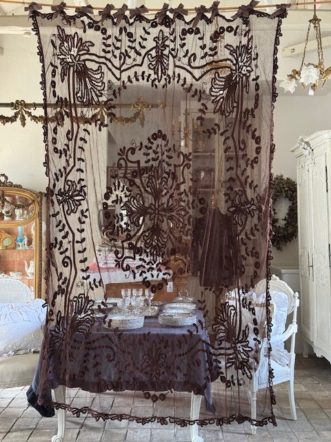 チュールレースカーテン A-026 新入荷アイテム/ホームファブリック フランスアンティーク Sold out