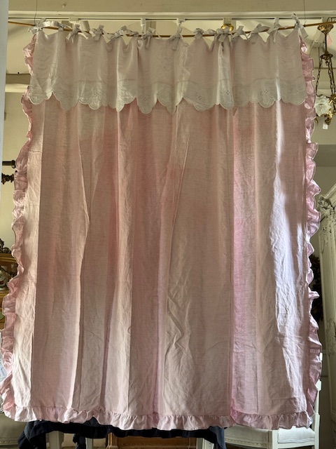 いちごミルクカーテン A-028 新入荷アイテム/ホームファブリック フランスアンティーク Sold out