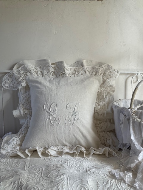 クッションカバー A-064 新入荷アイテム/ホームファブリック フランスアンティーク Sold out