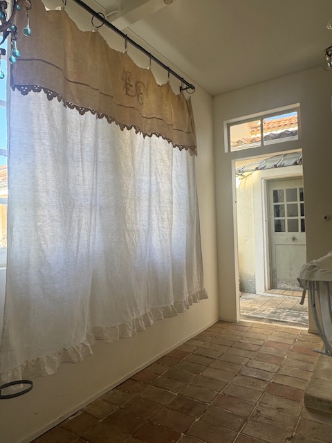 フリルカーテン I-364 新入荷アイテム/ホームファブリック フランスアンティーク Sold out