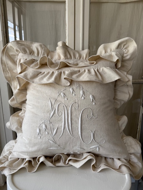 クッションカバー I-380 新入荷アイテム/ホームファブリック フランスアンティーク Sold out