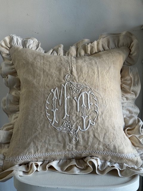 クッションカバー I-384 新入荷アイテム/ホームファブリック フランスアンティーク Sold out