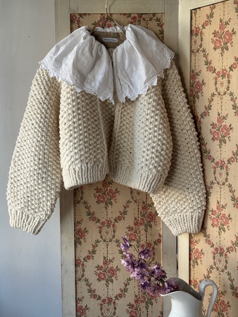 手編みカーディガン KNT-56WD 新入荷アイテム/ファッション フランスアンティーク Sold out