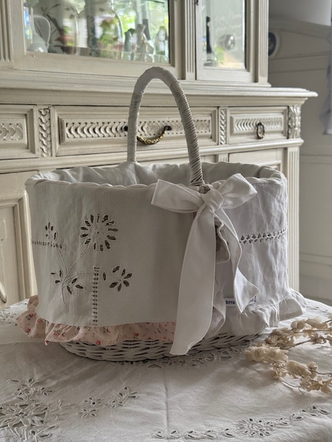 フランスアンティーク ティッキング 仏アンティーク リネンティッキングカバー I-998-french-antique-fabric-