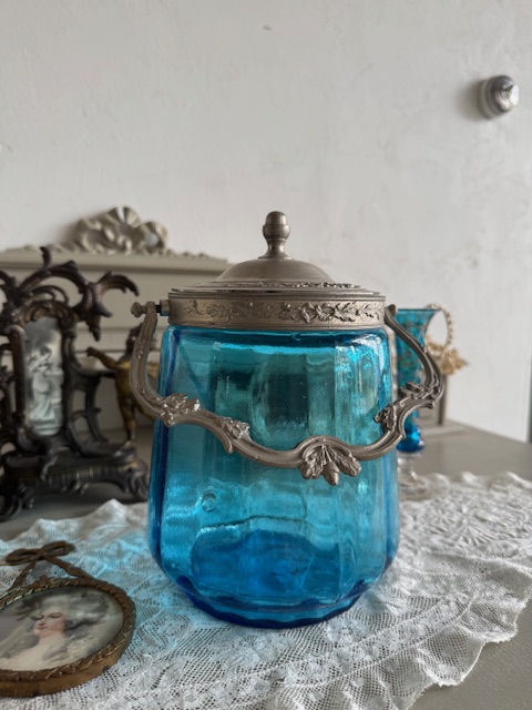 蓋付きポット V-185A 新入荷アイテム/インテリア雑貨 フランスアンティーク Sold out