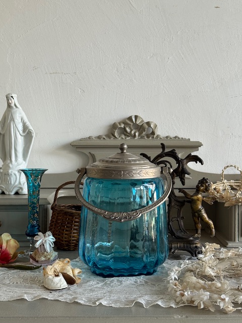 蓋付きポット V-185B 新入荷アイテム/インテリア雑貨 フランスアンティーク Sold out