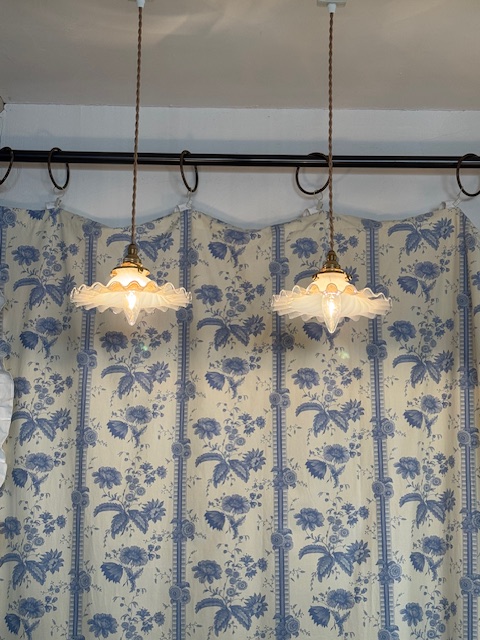 オパリーヌペンダントランプ V-243B 新入荷アイテム/照明 フランスアンティーク Sold out