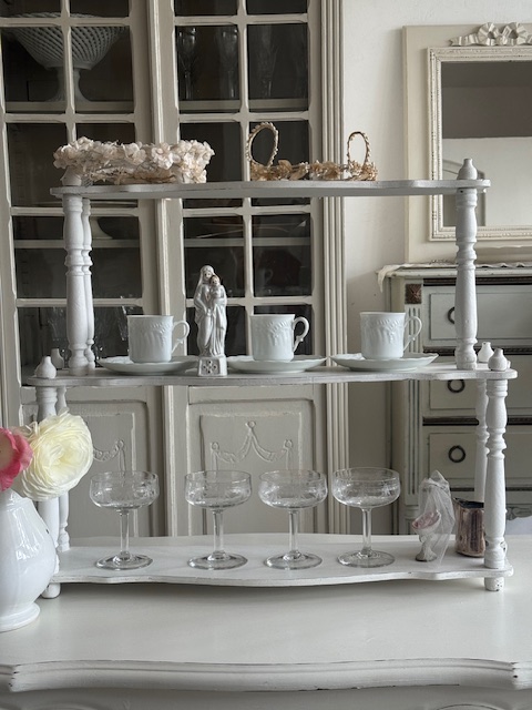 ホワイトシェルフ V-38A 小型家具/新入荷アイテム フランスアンティーク Sold out