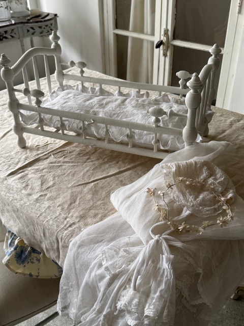 ドール用ベッド V-580 新入荷アイテム/小型家具 フランスアンティーク Sold out