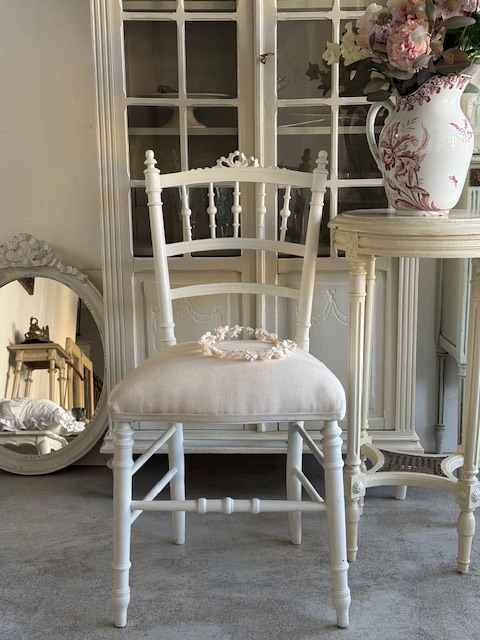 リボン装飾チェア V-89A 新入荷アイテム/イス フランスアンティーク Sold out