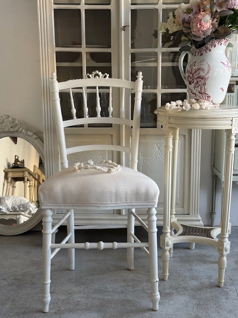 リボン装飾チェア V-89B 新入荷アイテム/イス フランスアンティーク Sold out