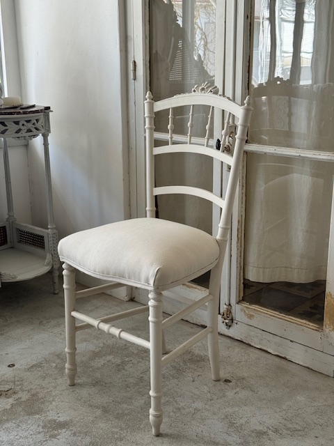 リボン装飾チェア V-89C 新入荷アイテム/イス フランスアンティーク Sold out